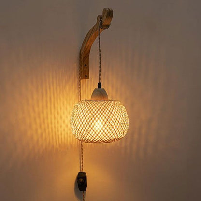 Applique murale rotin | Bohème - Chic - Maison d'à côté