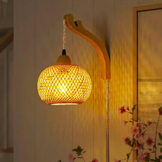 Applique murale rotin | Bohème - Chic - Maison d'à côté