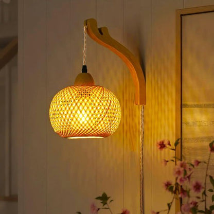 Applique murale rotin | Bohème - Chic - Maison d'à côté